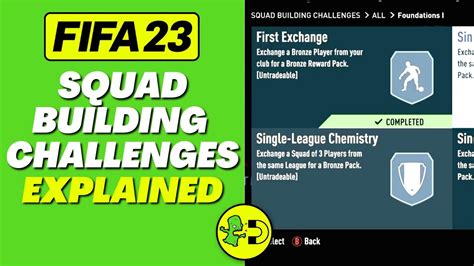 FIFA 23 Squad Building Challenges